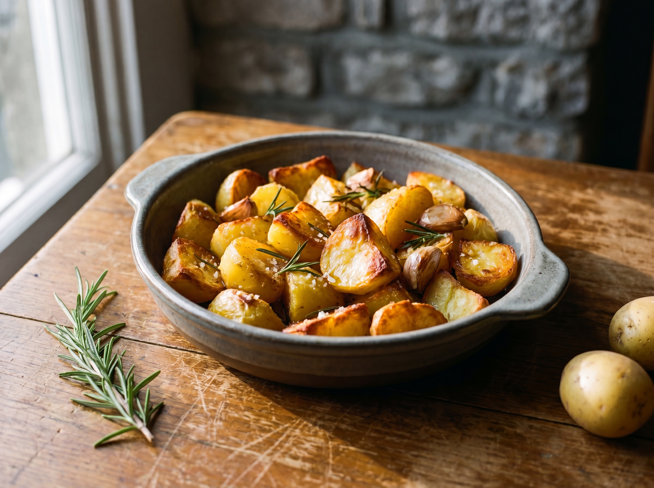 Patate al forno arrosto con rosmarino