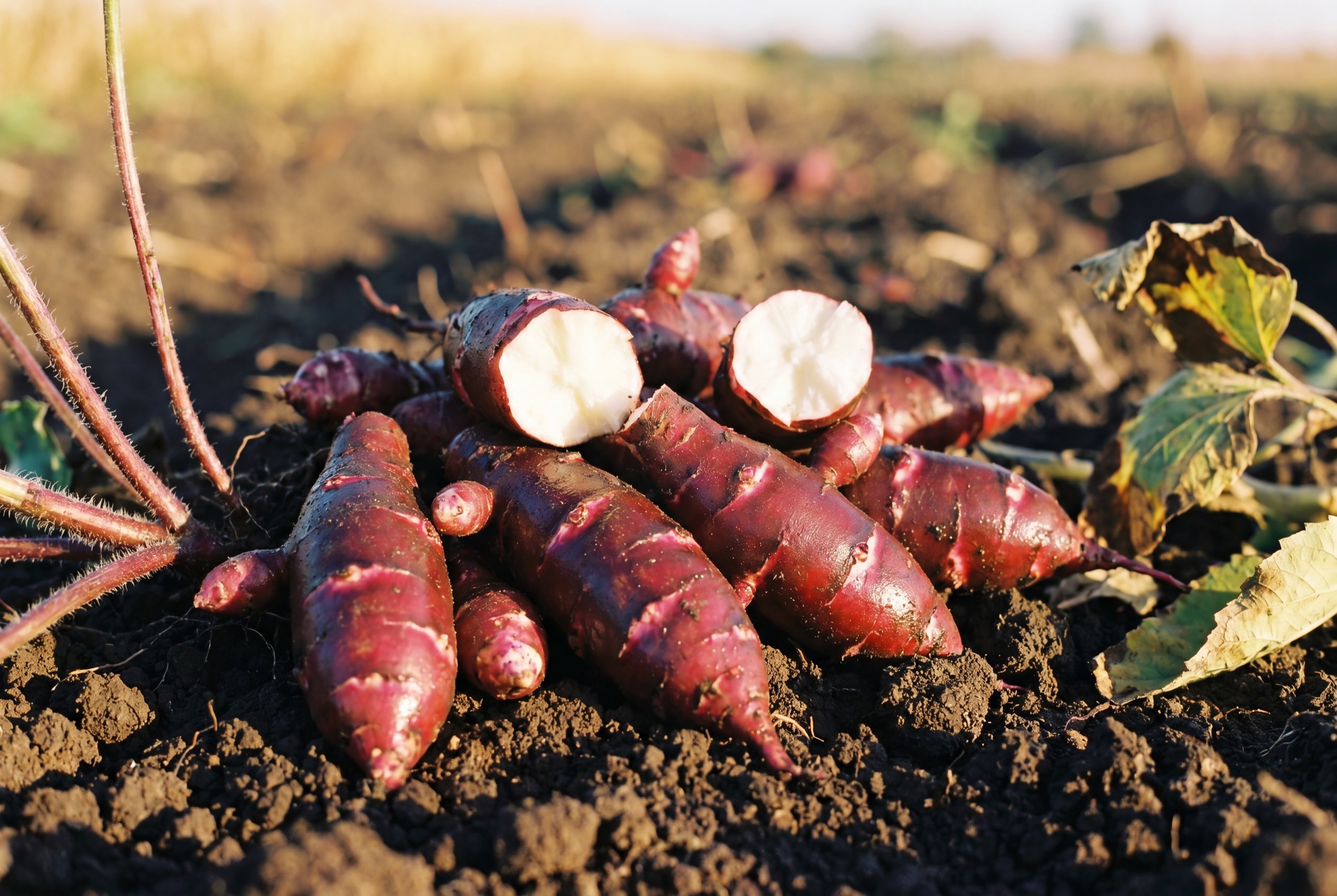 Topinambur Rosso coltivato da Ideja, raccolto dal campo