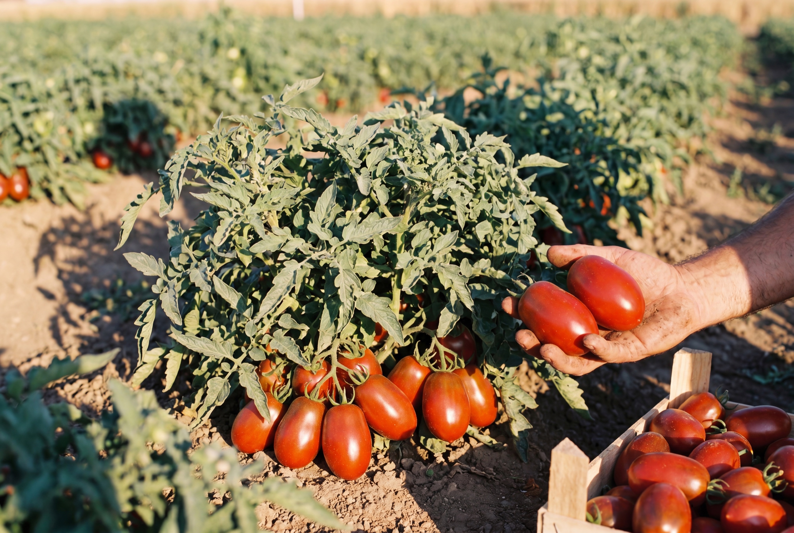 Pomodoro Orsorosso coltivato da Ideja, maturato in pianta