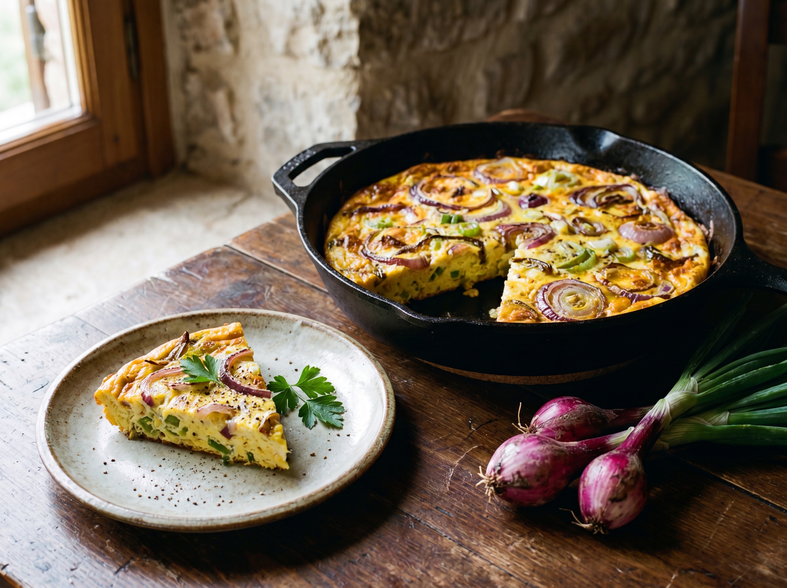 Frittata di cipollotti rossi di Tropea