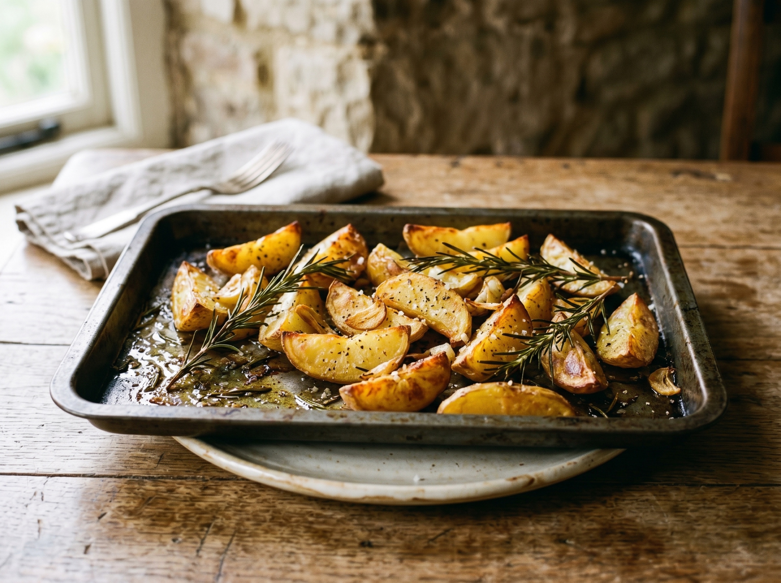 Patate al forno con rosmarino