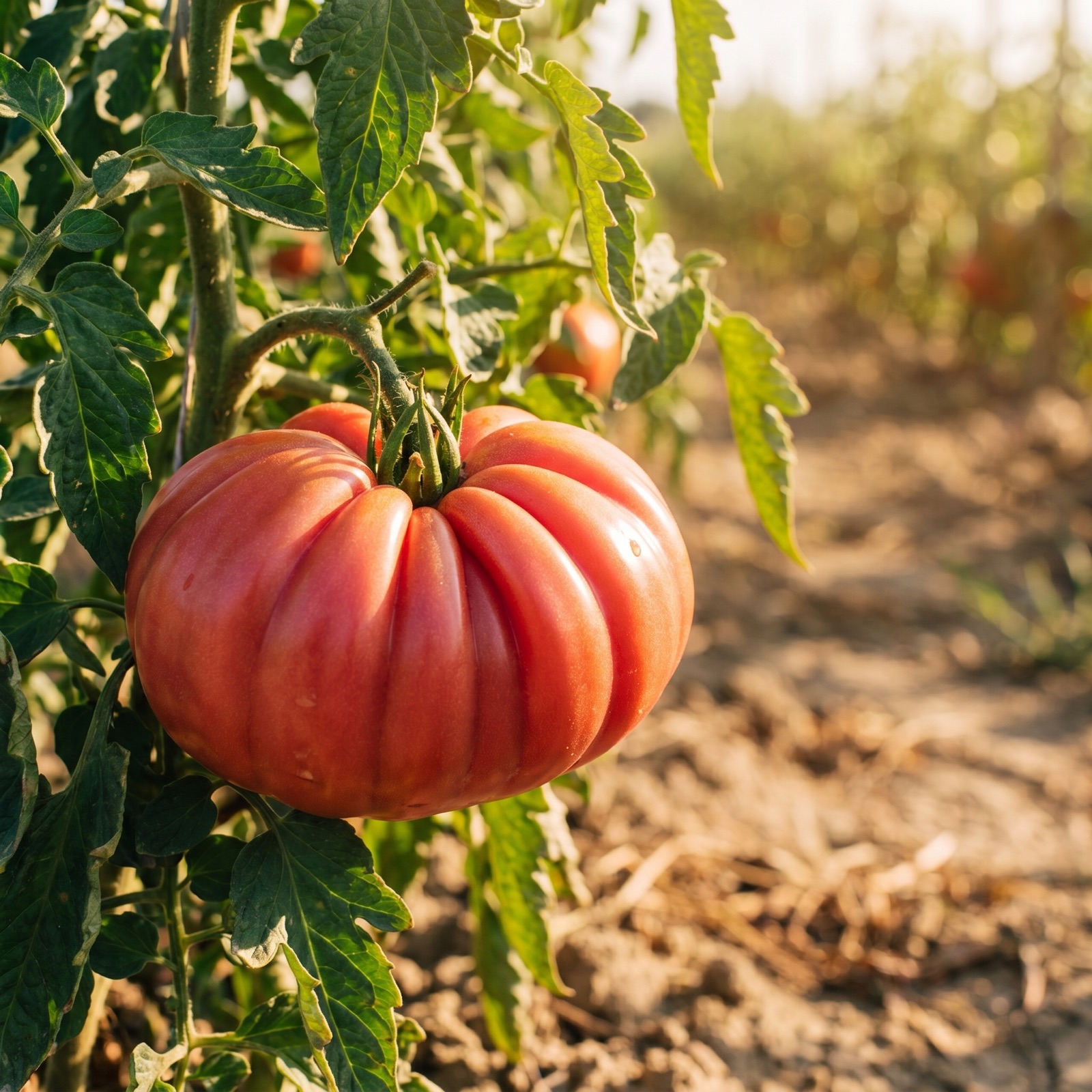 Pomodoro Orvietano Gigante coltivato da Ideja, in campo