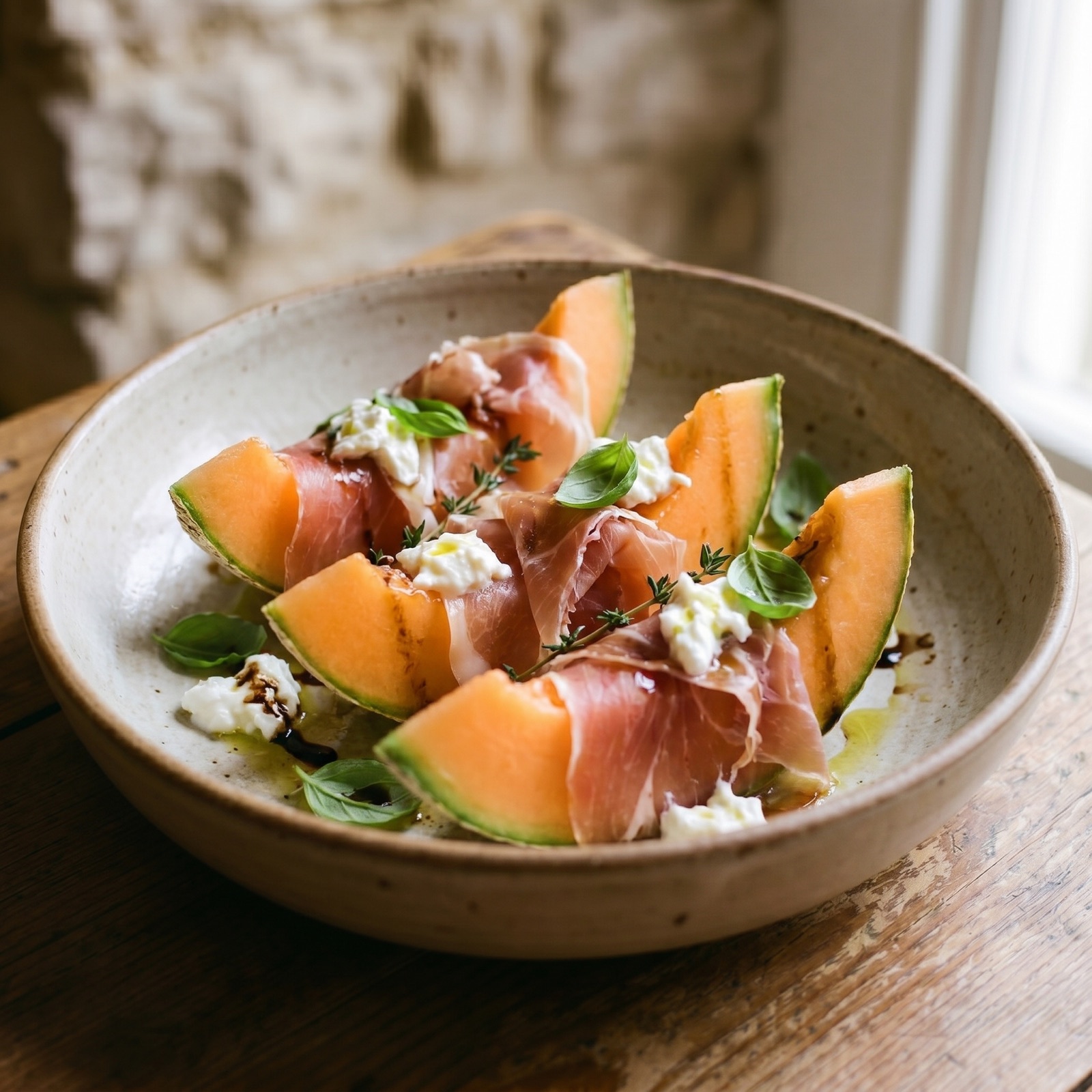 Prosciutto e melone con cantalupo — Ideja