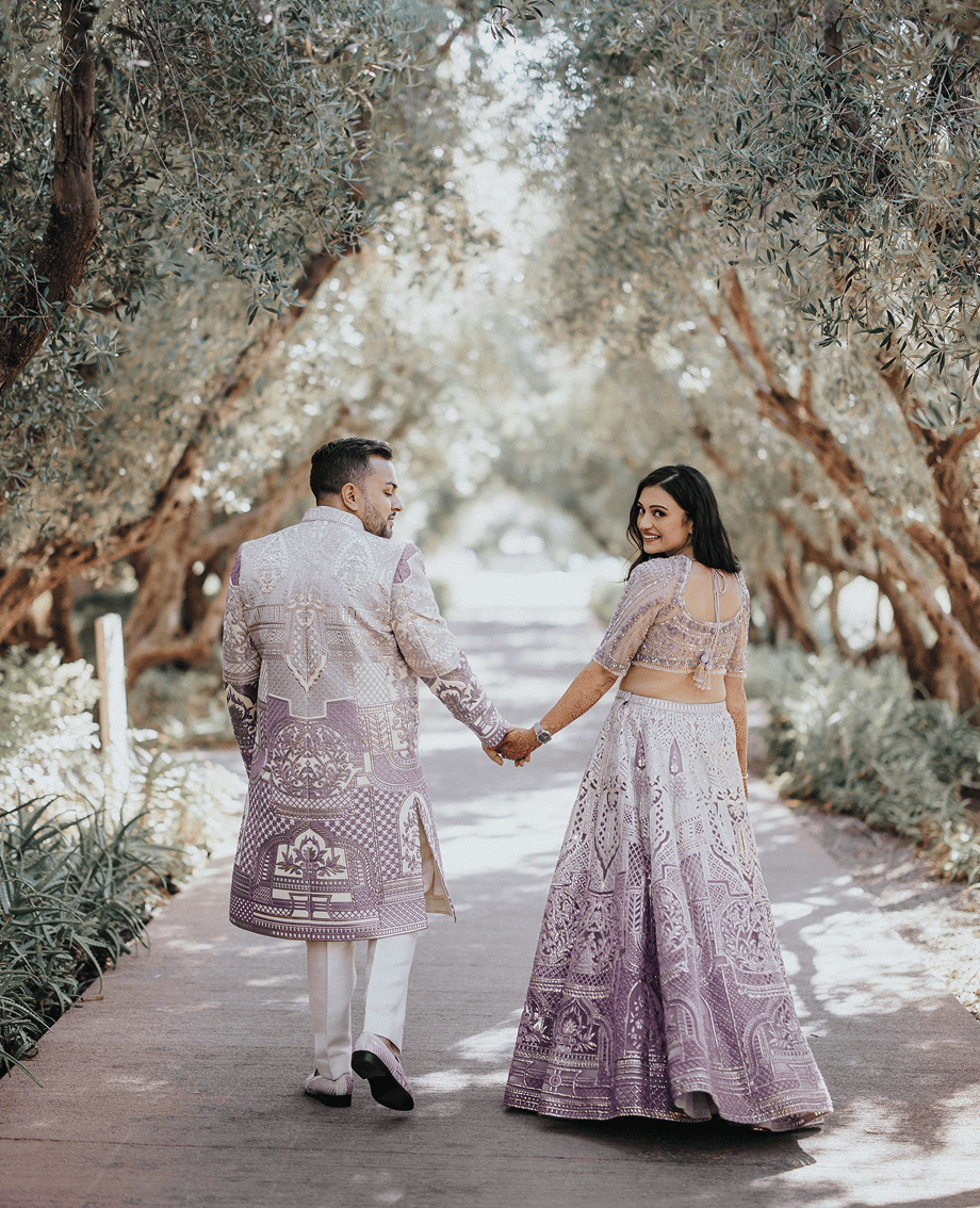 Sunlight shining through hanging white flowers and green leaves in an outdoor setting.