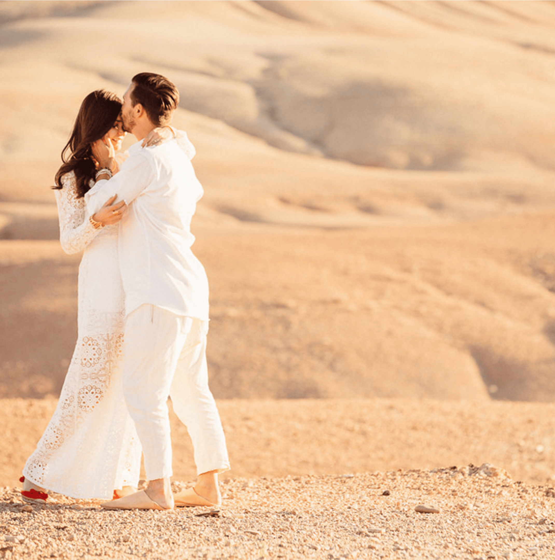 Sunlight shining through hanging white flowers and green leaves in an outdoor setting.