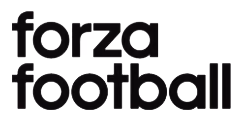 Logotyp för Forza Football med svart text på vit bakgrund.