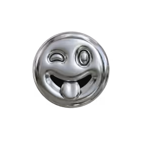 Wink and tongue smiley emoji