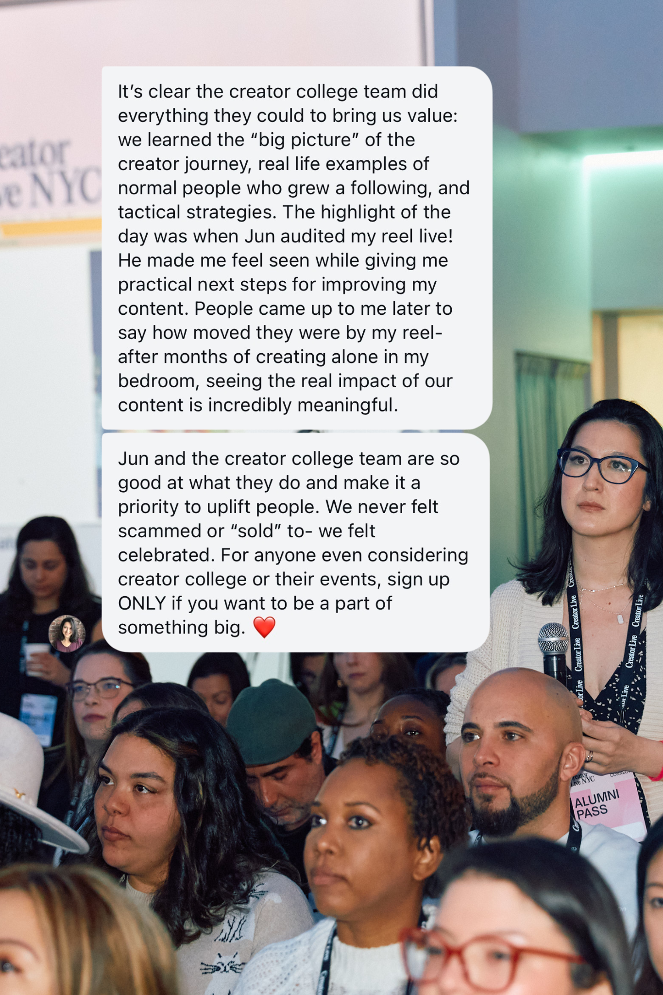 image of event at cafe