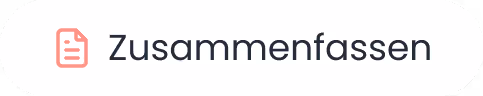 Button „Zusammenfassen“, Findus One KI-Funktion zum Zusammenfassen von Texten