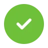 Grünes Häkchen im Kreis, Statussymbol für erfolgreich/erledigt in der Veritas One Oberfläche