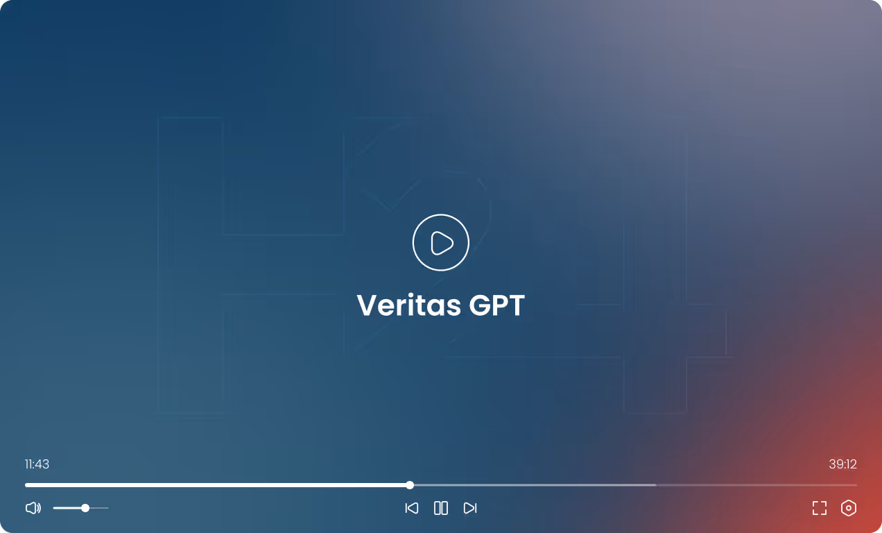 VeritasGPT Video-Player Vorschau, sichere KI-Assistentenlösung für Unternehmen
