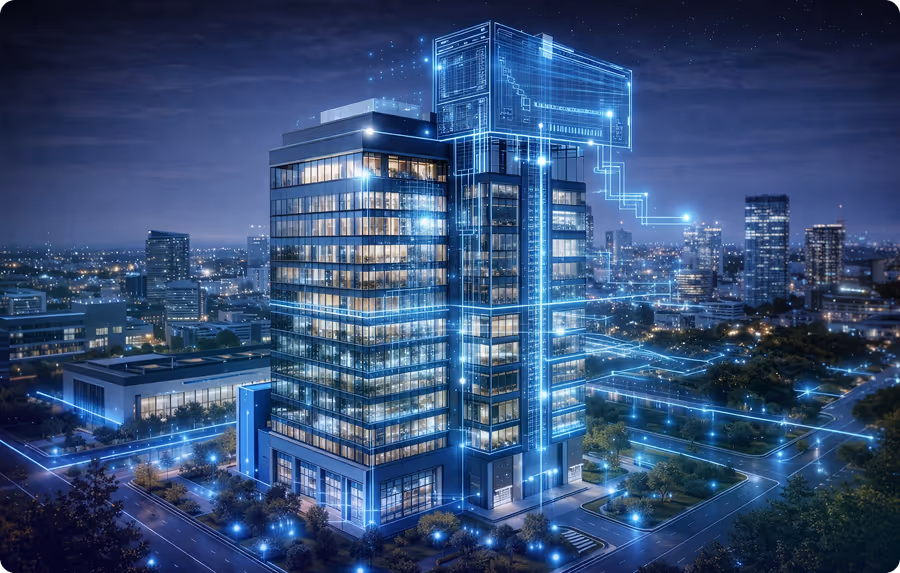 Smart Building mit digital vernetzter Gebäudeautomation