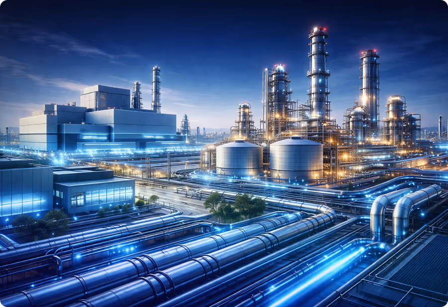 Industrielle Anlage als Beispiel für kritische Infrastruktur