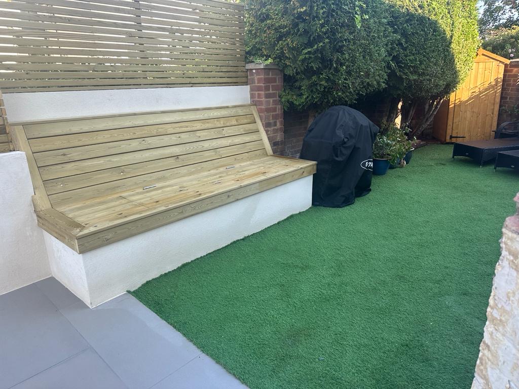 Bespoke storage bench in Streatham SW16
