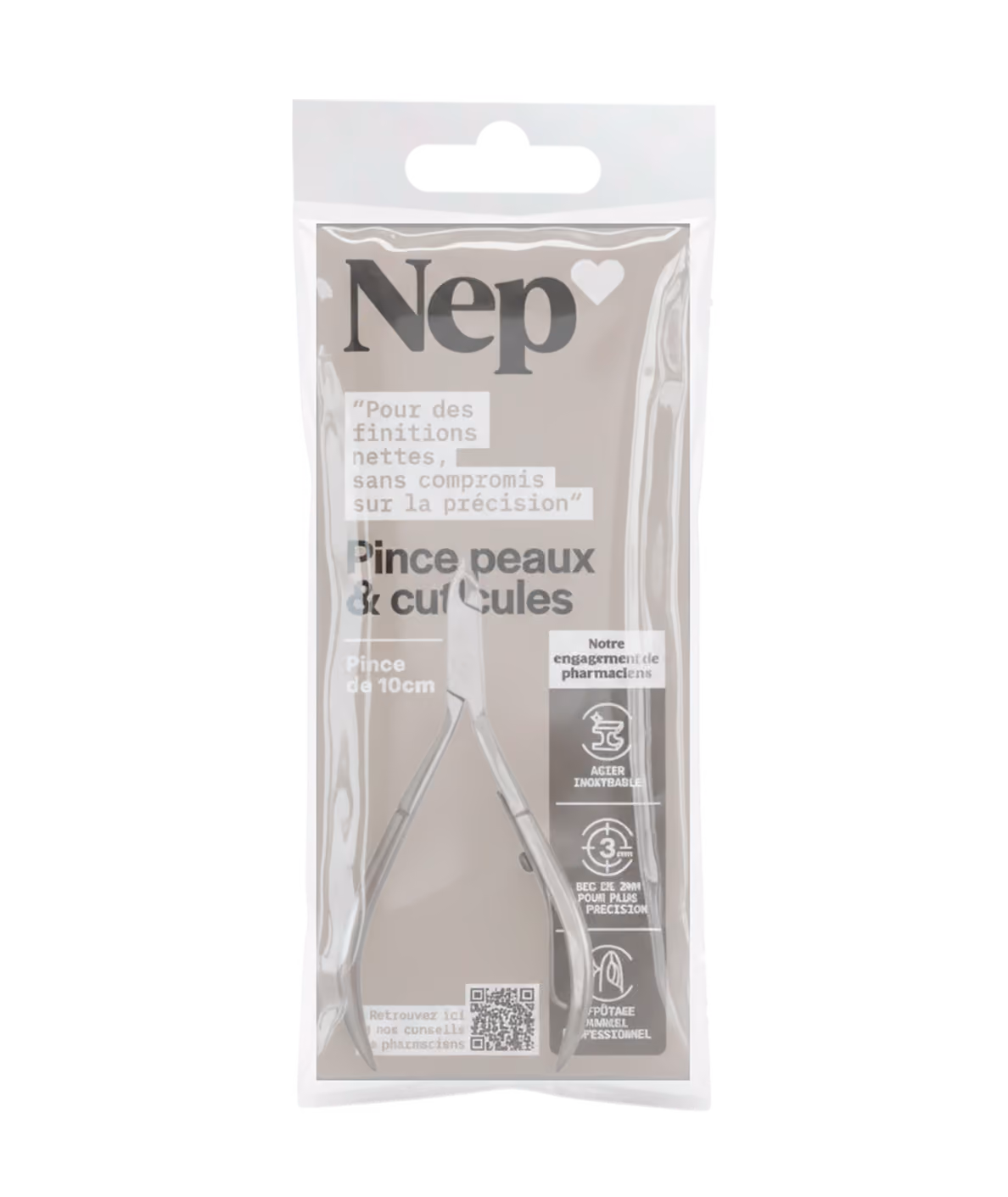Pince peaux et cuticules NEP