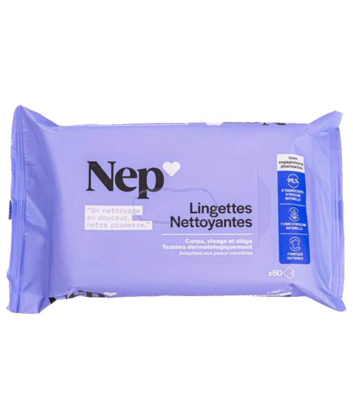 Lingettes Nettoyantes Douces NEP
