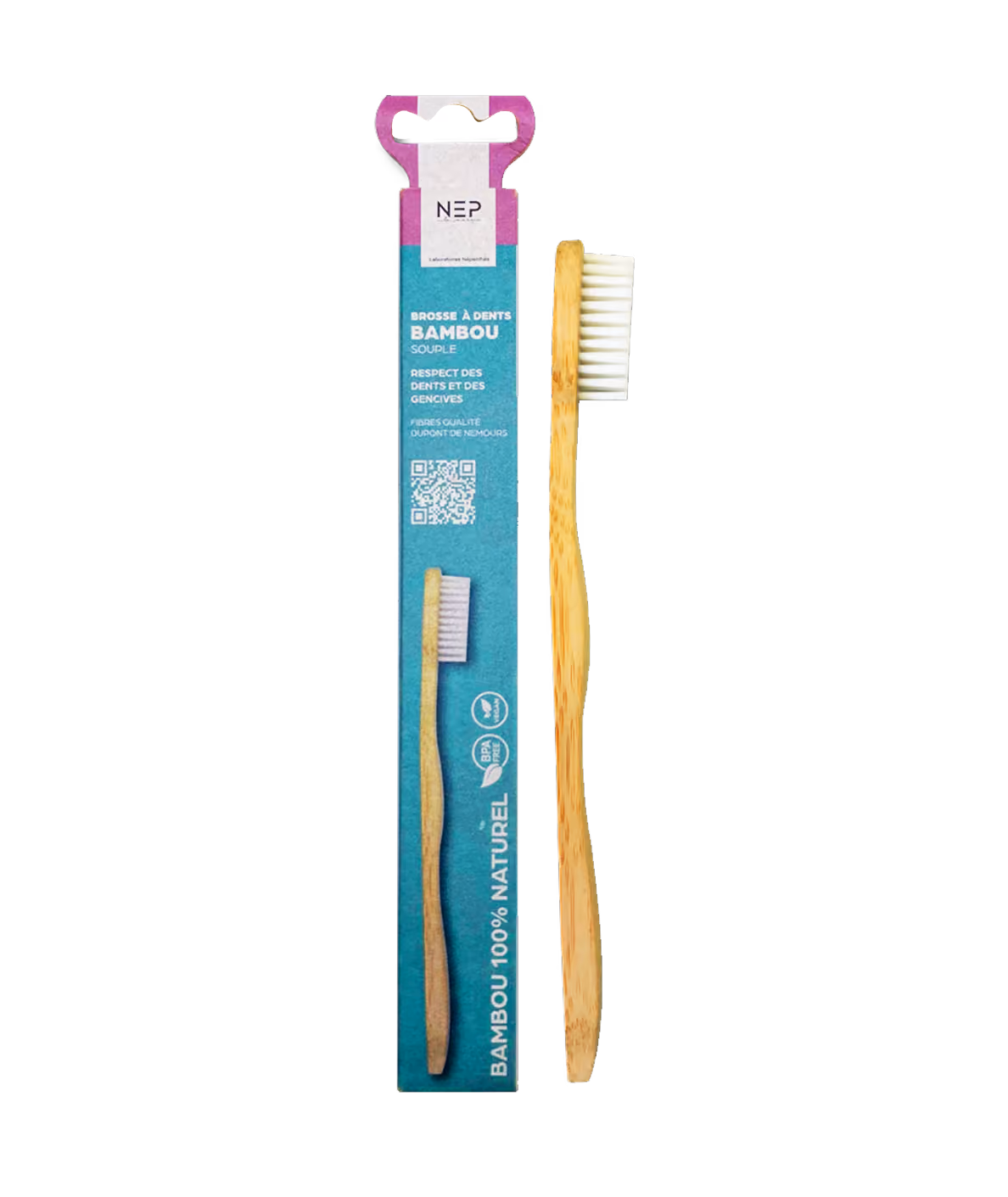 Brosse à dents bambou souple Adulte NEP