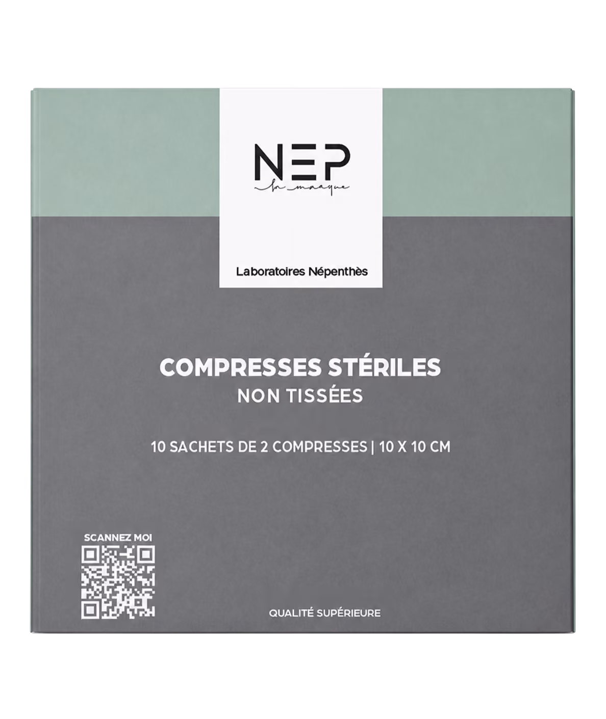 Compresses stériles non tissées 10 x 10 cm NEP