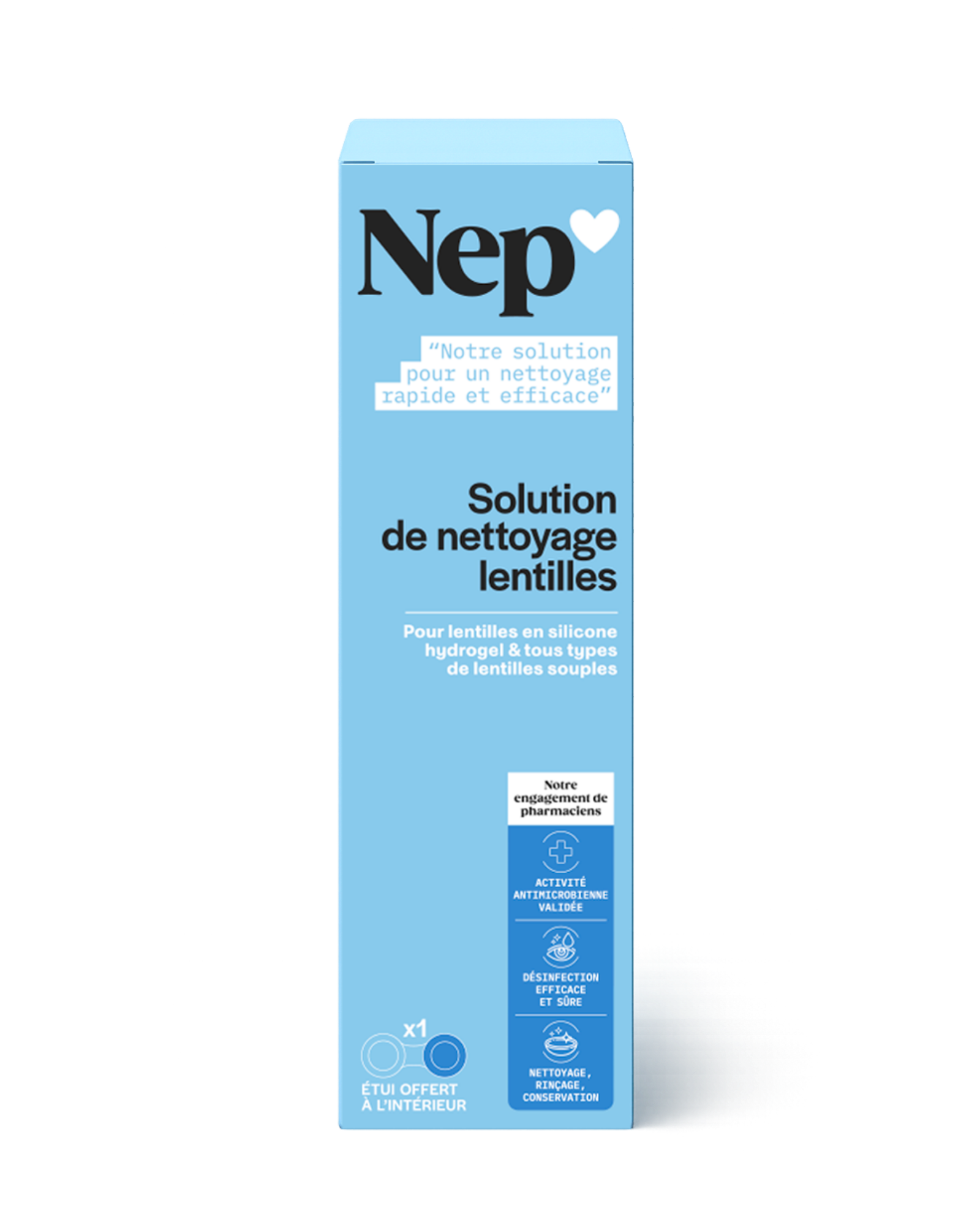 Solution de nettoyage lentilles NEP