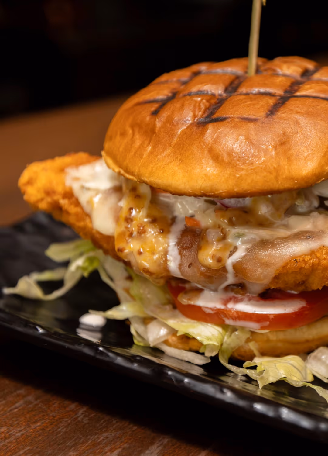 Burget at Taco Diablo Evanston