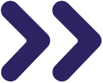 Two dark purple chevron arrows pointing to the right on a transparent background.