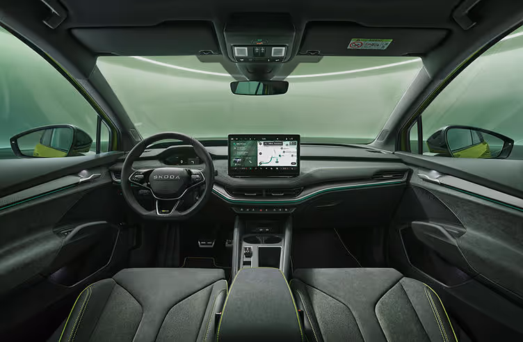 2025 Skoda Enyaq vRS Facelift cabin front