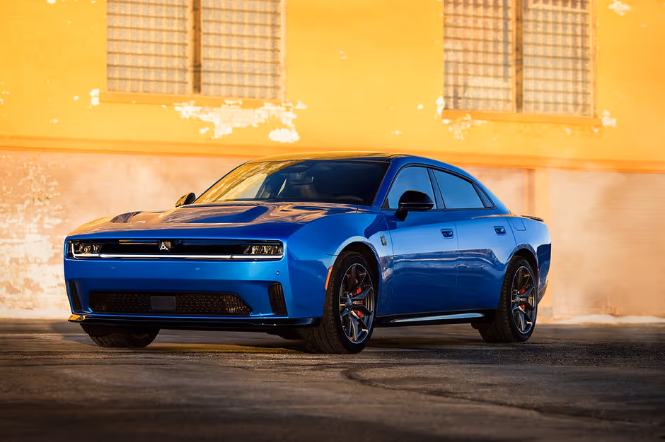 Dodge has revealed the Charger Daytona sedan, a new four-door variant of its EV muscle car, powered by the same 661bhp electric motors as the Scat Pack coupe.