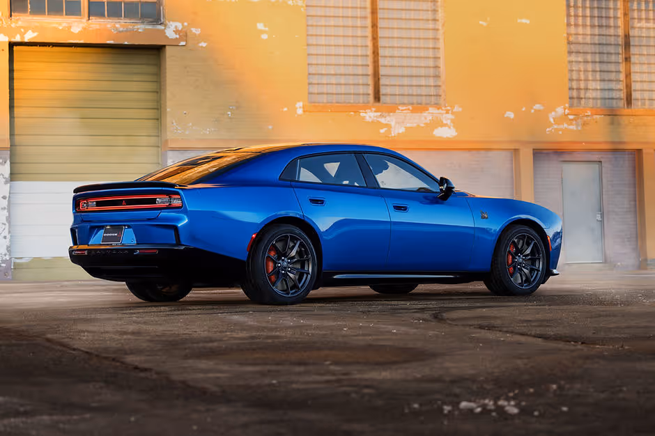 Dodge has revealed the Charger Daytona sedan, a new four-door variant of its EV muscle car, powered by the same 661bhp electric motors as the Scat Pack coupe.