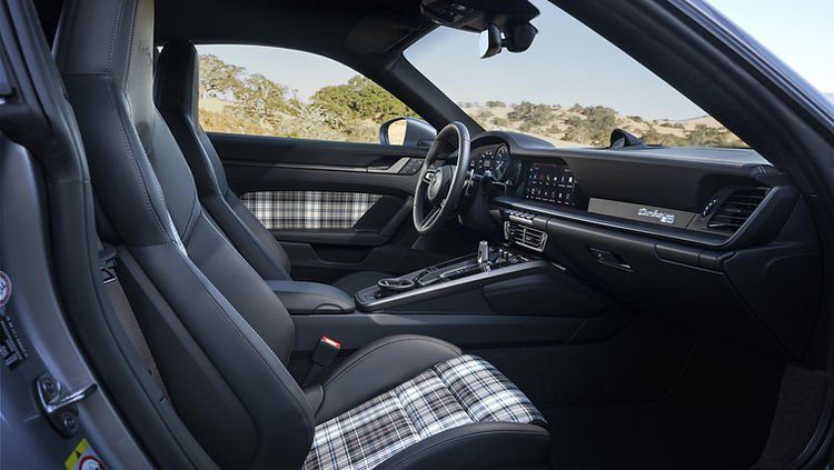 Porsche 911 Turbo 50 Years tartan interior
