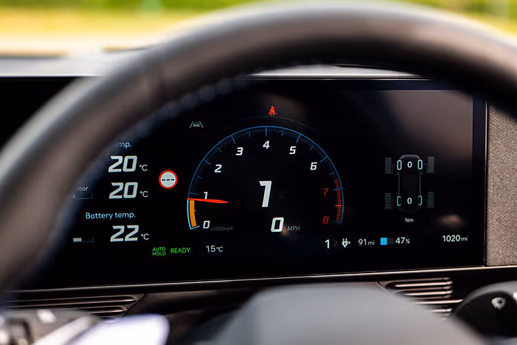 Hyundai Ioniq 5 N simulated rev counter
