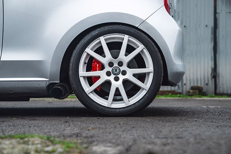Darkside Skoda CitiGo exhaust and wheel