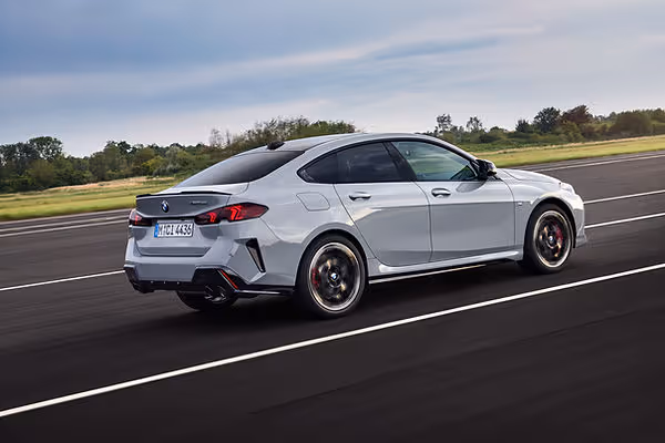 BMW M235 Gran Coupe facelift driving rear