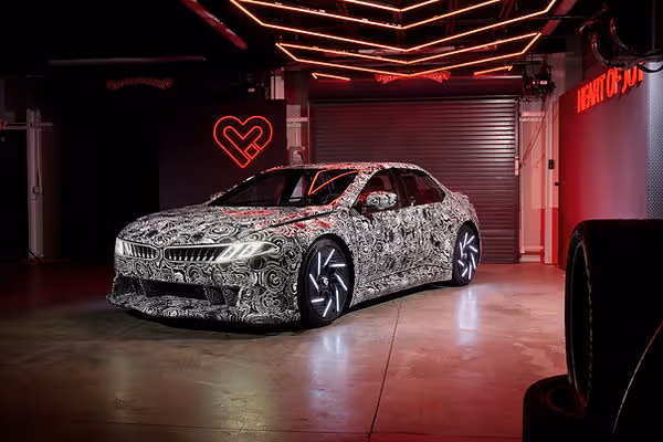 BMW's Vision Driving Experience prototype, used to develop Neue Klasse driving dynamics.