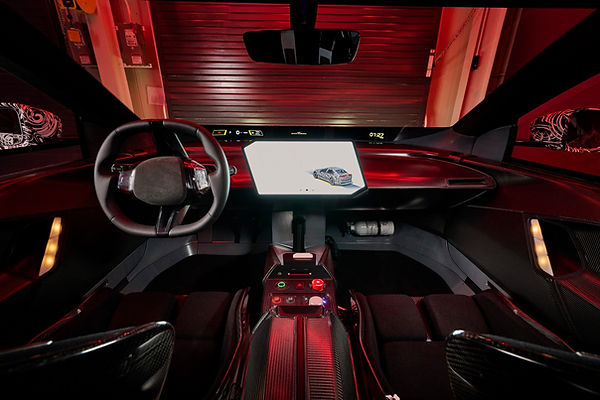 BMW's Vision Driving Experience prototype, used to develop Neue Klasse driving dynamics. interior