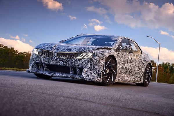BMW's Vision Driving Experience prototype, used to develop Neue Klasse driving dynamics.