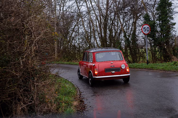 Tolman Mini Cooper S driving rear
