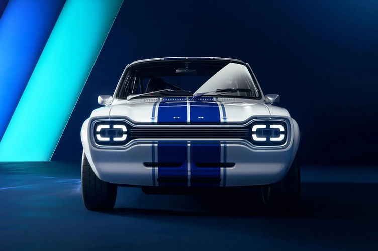 Ford Escort Mk1 Continumod by Boreham Motorworks white car face on