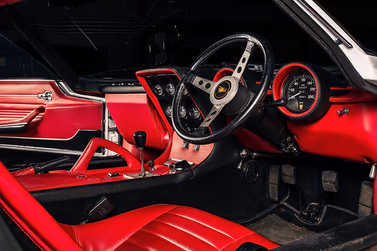 Lamborghini Miura interior red