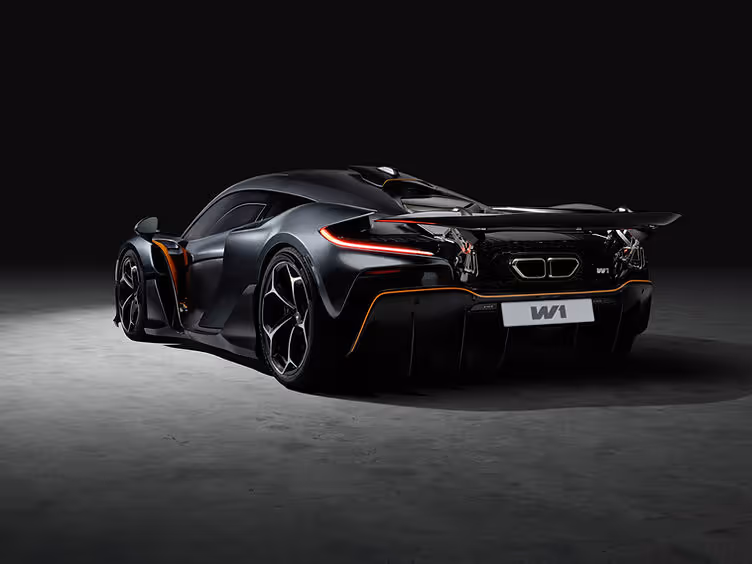 McLaren W1 black rear