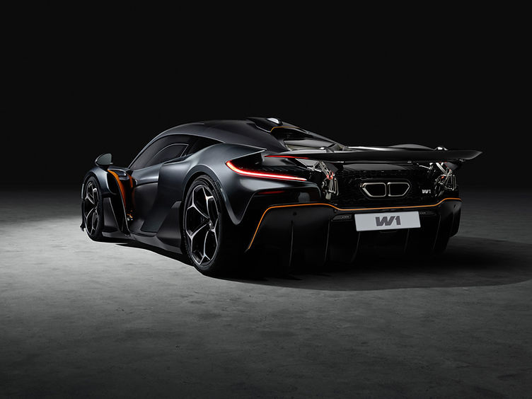 McLaren W1 black rear