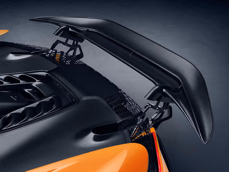 McLaren W1 rear wing close up