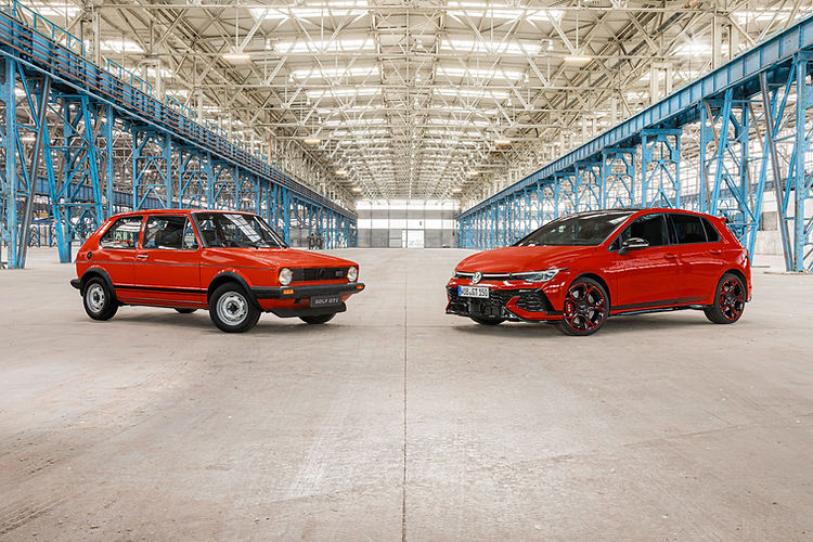 Volkswagen Golf GTI EDITION 50 and Mk1 Golf GTI