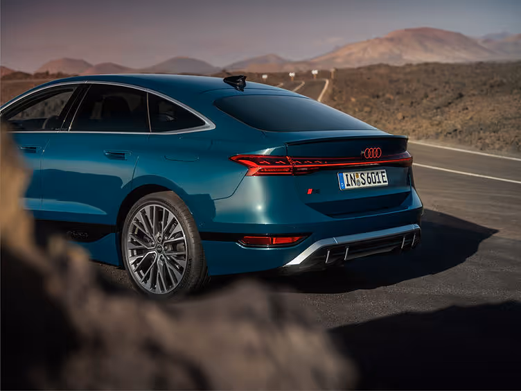 Audi S6 e-tron rear detail