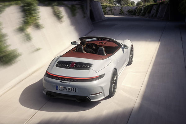 Porsche launches 992.2 Carrera S convertible rear shot