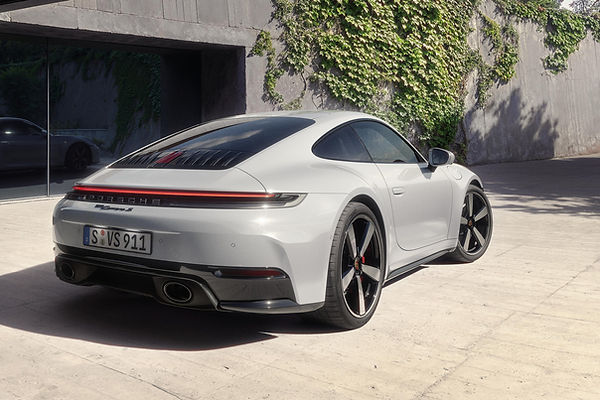 Porsche launches 992.2 Carrera S - rear three quarter static image