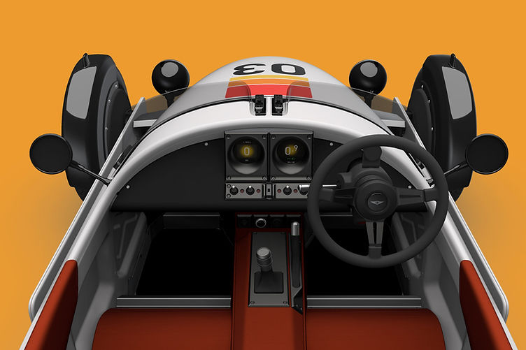 Morgan Super 3 Fast Forward interior