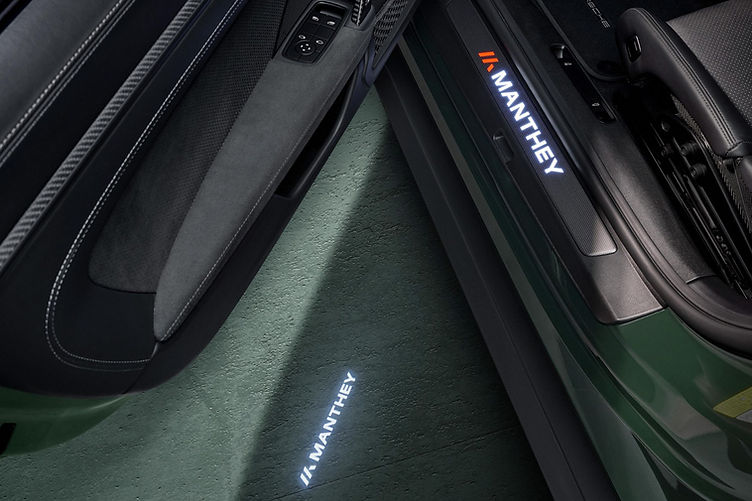 Porsche 911 GT3 RS Manthey Racing door sill and puddle light