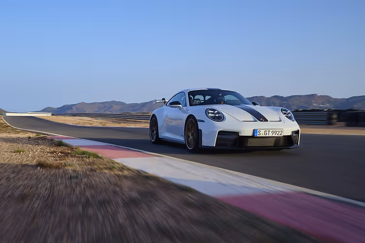 Porsche 992 GT3 on track