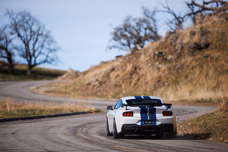 Shelby GT350 driving rear