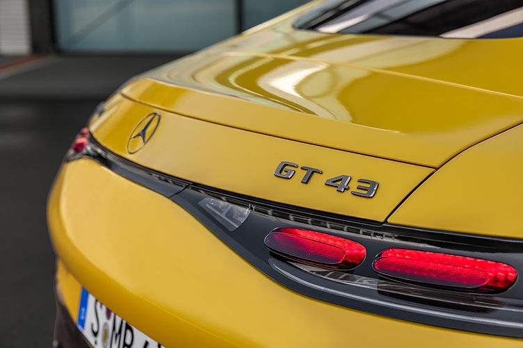 AMG GT 43 badge detail